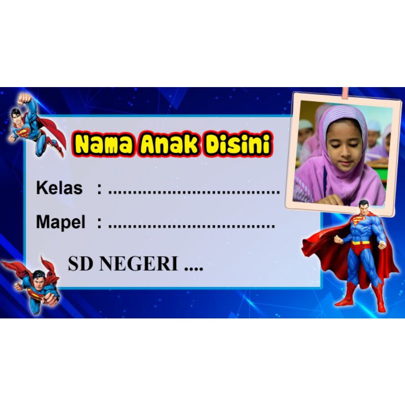 

LABEL STIKER NAMA BUKU ANAK COSTUM | STIKER NAMA BUKU ANAK