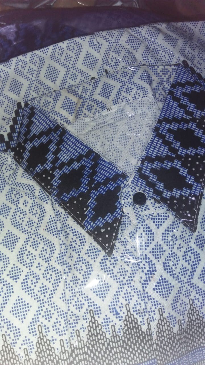 Diskon Bswart Batik Hrb026 Kenongo Hem Pendek Padi Pekalongan M L Xl Batik Pria Murah Modern Grosir