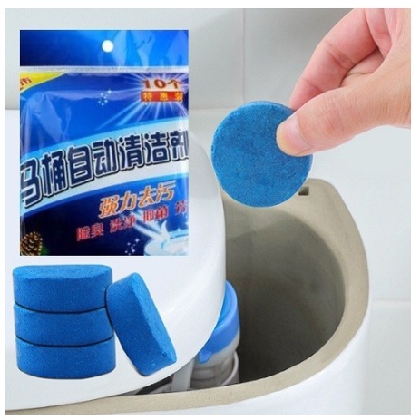 Tablet Biru Pembersih Penyegar Kloset Toilet 50g Blue Cleaner Anti Bau Jamur
