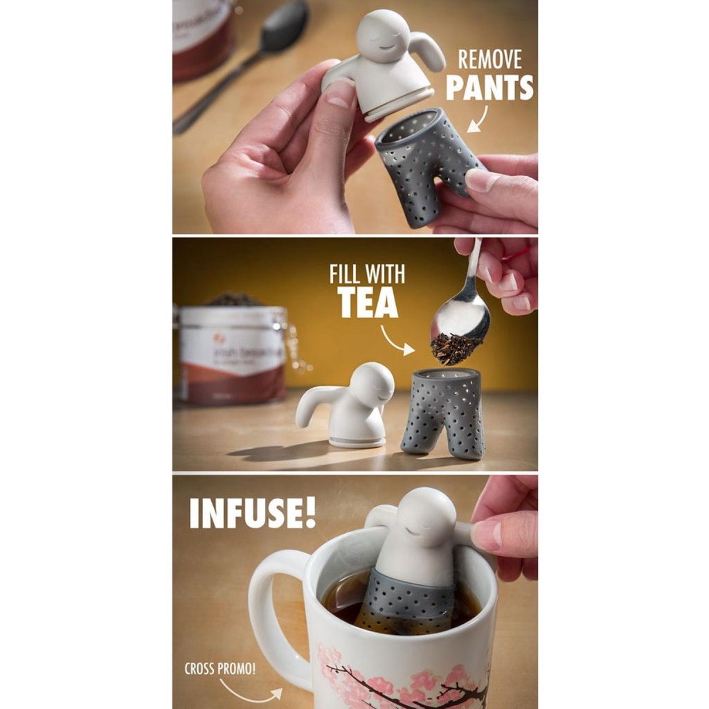 Saringan Ampas Teh / Tea Infuser Unik Karakter Orang Berendam