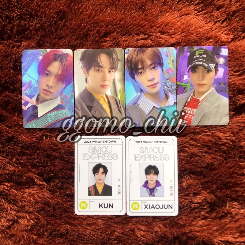 [Ready] NCT Smcu winter album smtown ver passcard pc taeyong xiaojun kun jaehyun yuta