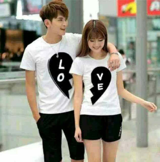 Tshirt Couple LO / VE tangan pendek