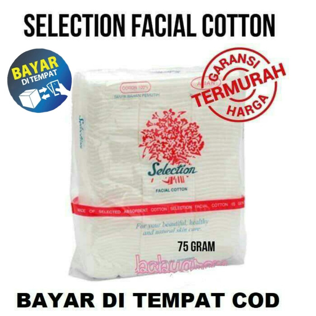 Kapas Wajah Selection 75g - Selection Facial Cotton