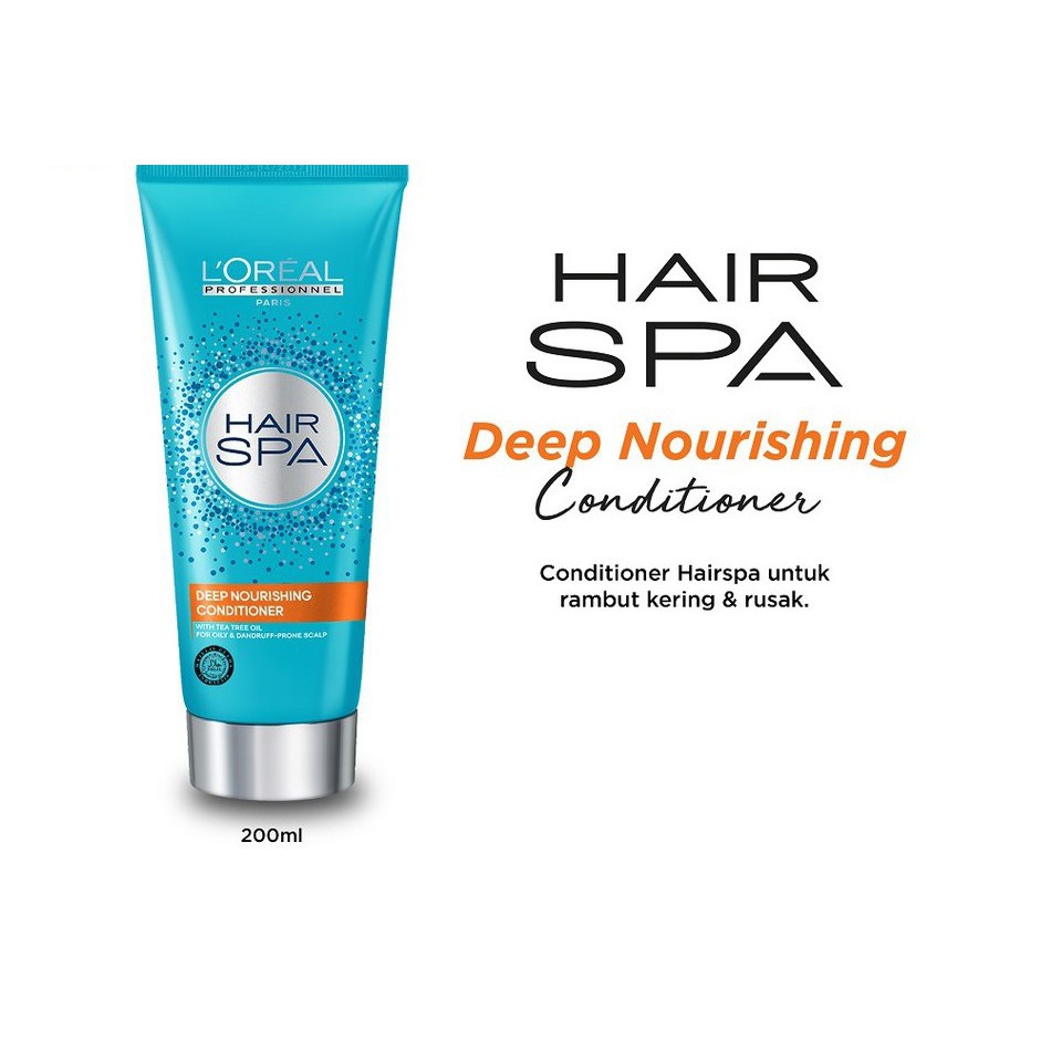 LOREAL Hair Spa Deep Nourishing Conditioner - Kondisioner Perawatan Rambut Kering Rusak 200 ml