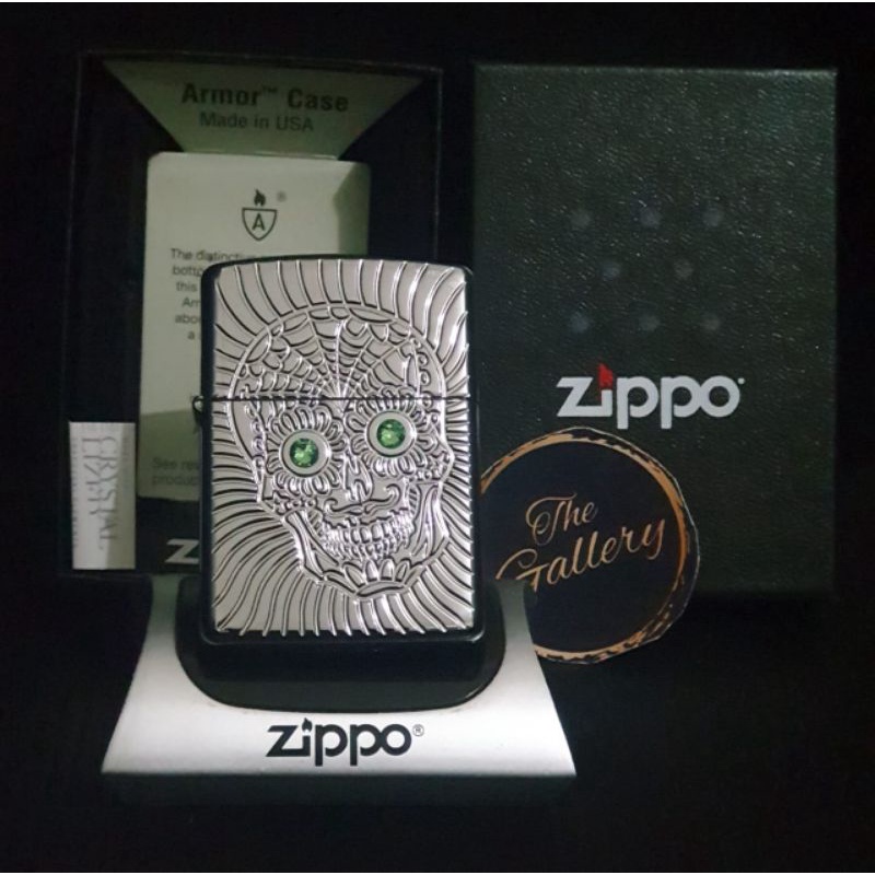 ⭐⭐⭐⭐⭐ 49172 ORIGINAL ZIPPO ARMOR SUGAR SKULL