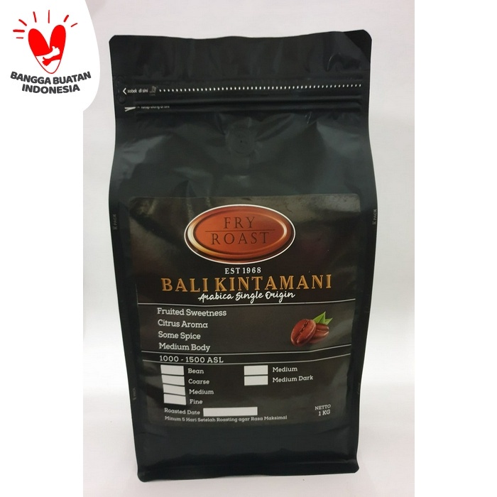 

ge01fgf Kopi Arabika Bali Kintamani 1 Kg (Biji/Bubuk) - Biji Ds20X11