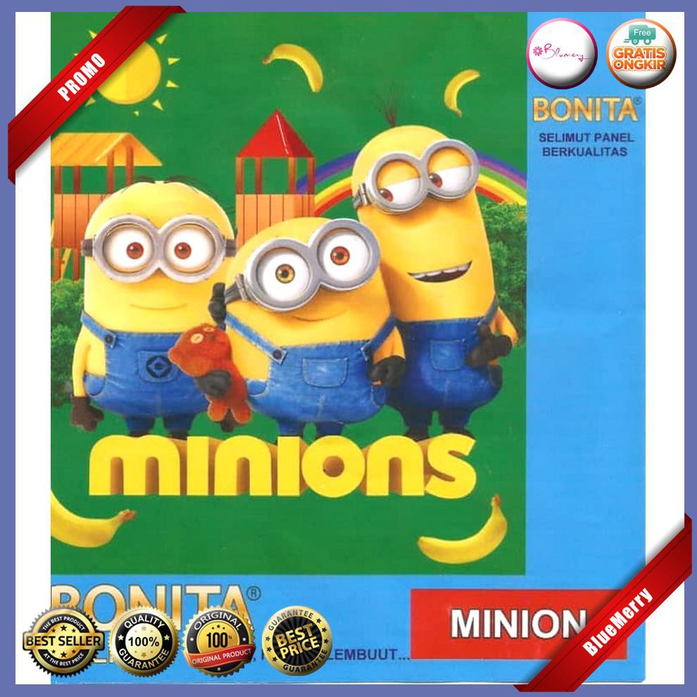 Selimut Bonita Minions Blanket Despicable Me Bob Dave Kevin Minion