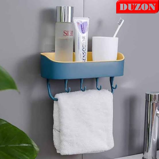 RAK SABUN 4 KAIT TEMPEL HANGER TEMPAT SHAMPOO GANTUNGAN 4 KAIL HANDUK