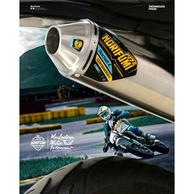 promo harga knalpot norifumi rocket 4 kompetisi pnp motor klx150 s g bf gordon crf150l dtracker150 w