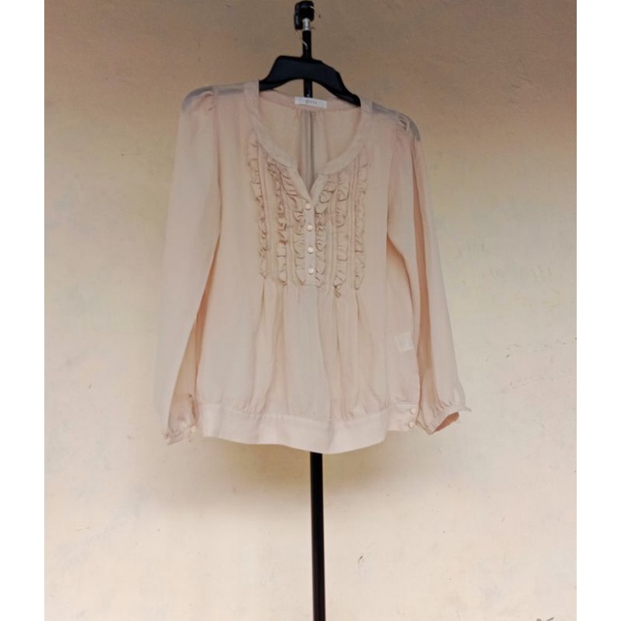BLOUSE SIFON RUFFLE
