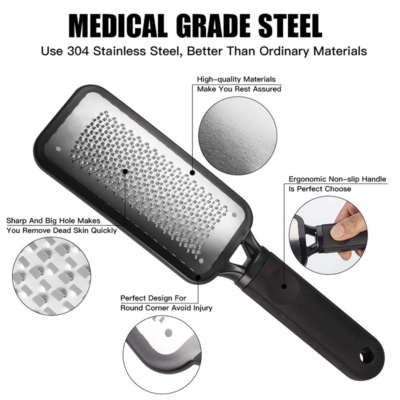 Alat Pengikis Kalus Bahan Stainless Steel Ukuran Besar Untuk Perawatan Kaki