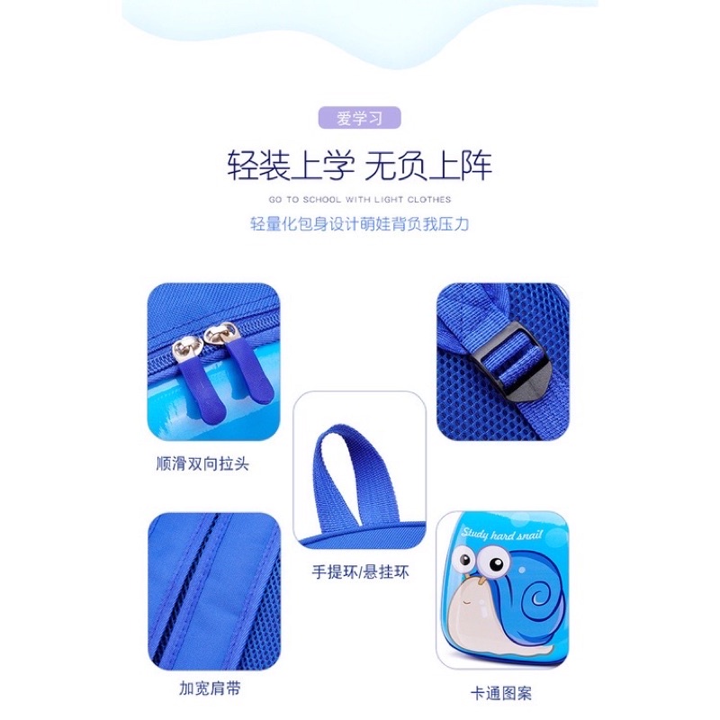 TAS RANSEL ANAK PVC MOTIF KARAKTER IMPORT