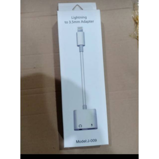 Kabel lightning to 3.5mm Jack headset adapter Splitter iPhone kabel ver.1