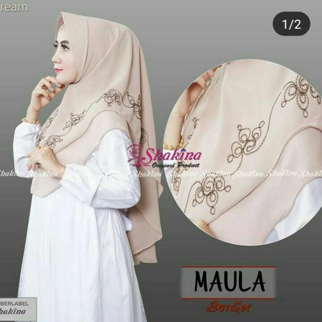 Hijab Maula bordier | Hijab instan | Hijab Modern