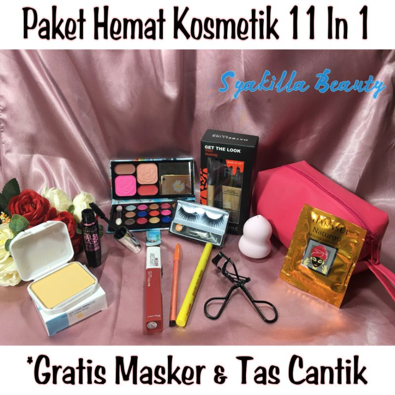 Paket Hemat Kosmetik 11 In 1 / Paket Kosmetik Lengkap / Makeup Set Kecantikan / Pixy Refill