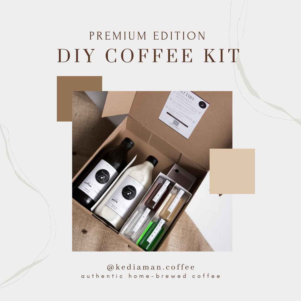

Kediaman Coffee DIY COFFEE KIT (Liquid) Kopi Susu Siap Racik - Hampers Gift Hadiah Parsel Kopi