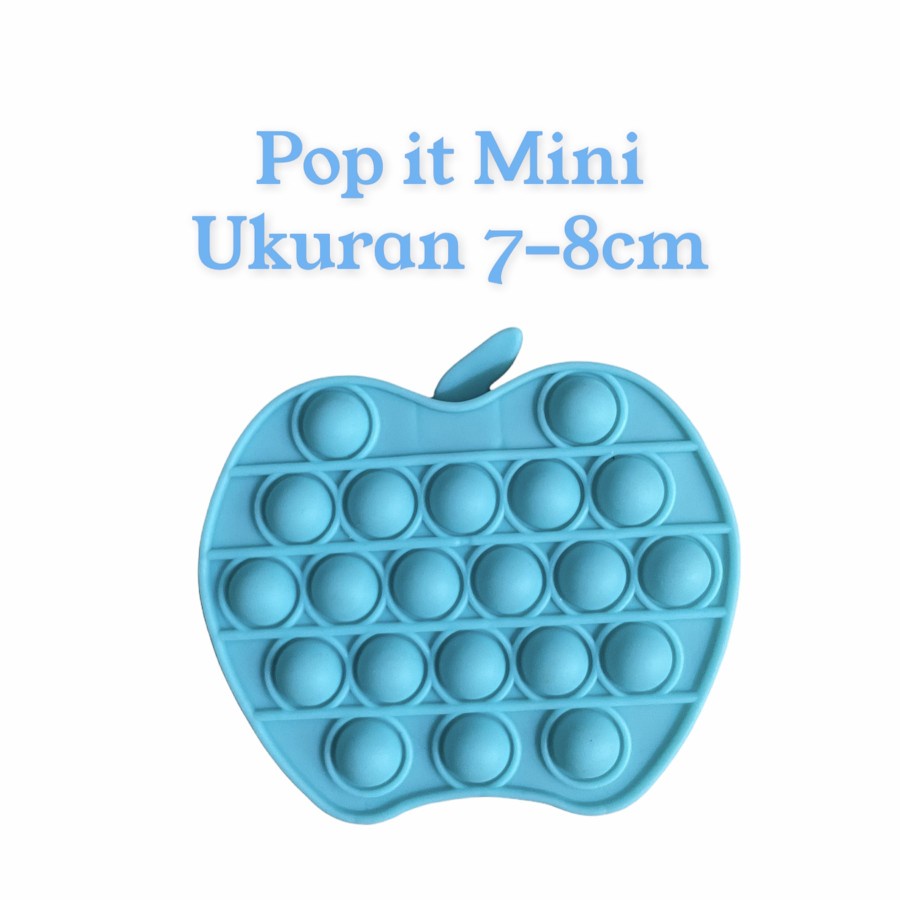 Mini Pop it Mainan Kecil Fidget Toys push Bubble Popit