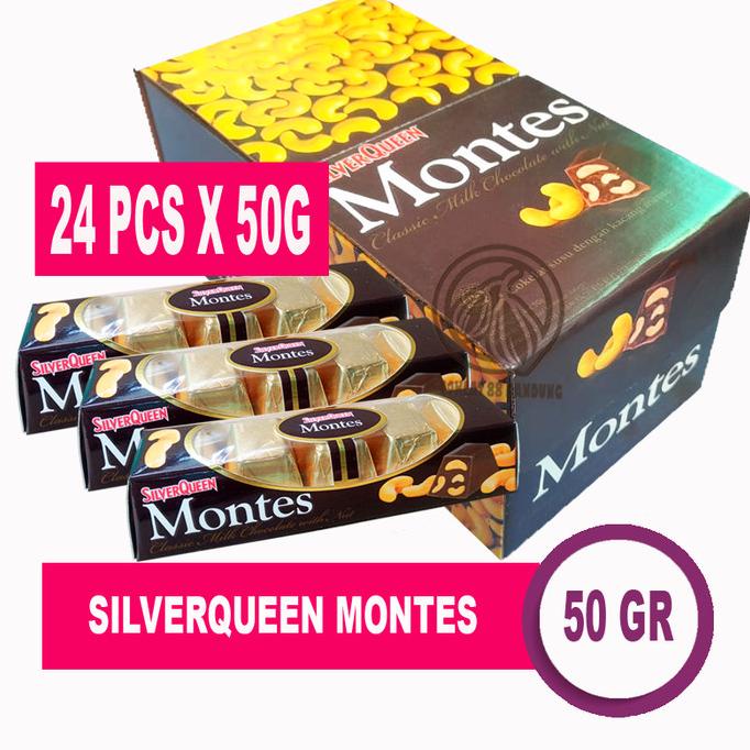 

SILVERQUEEN MONTES 50gr ISI 24 PCS - SILVER QUEEN