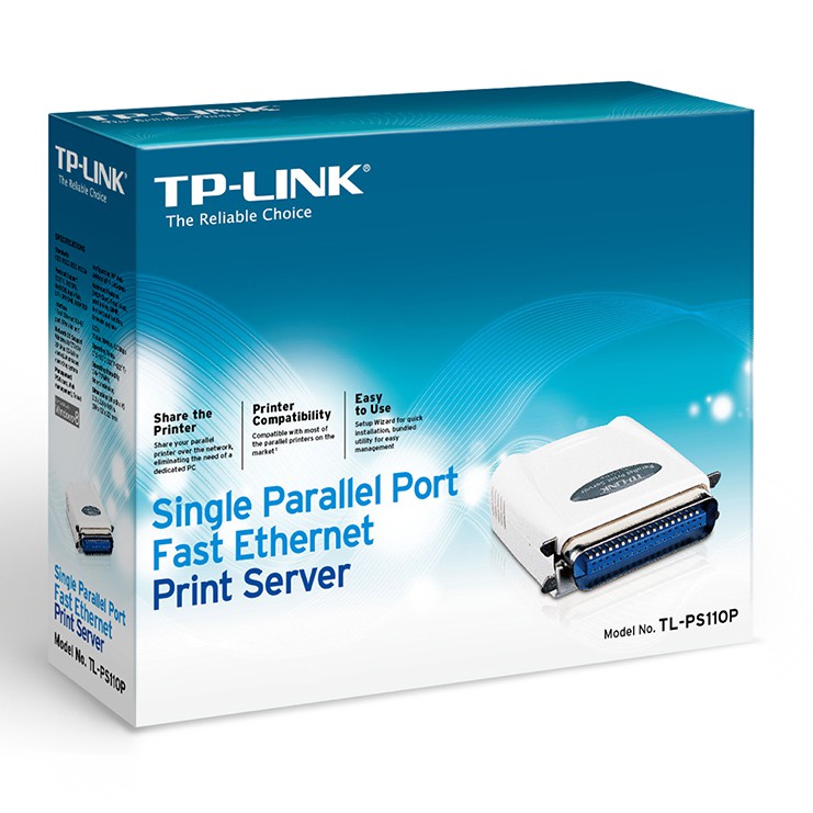 TPLINK SINGLE PARALLEL PORT TL-PS110P PRINT SERVER