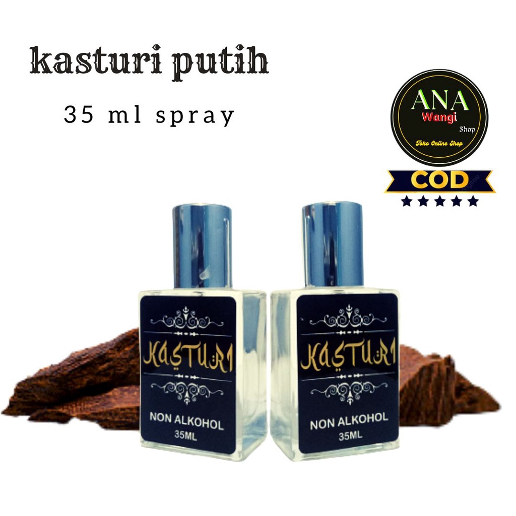 HarumTerus- Parfum Kasturi Putih Parfume Arab Minyak Wangi Sholat Non Alkohol Farfum ibadah Pria Dan