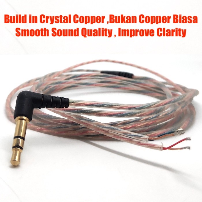 Full Upgrade 6N Soft Crystal Copper Transparent Cable Replacement