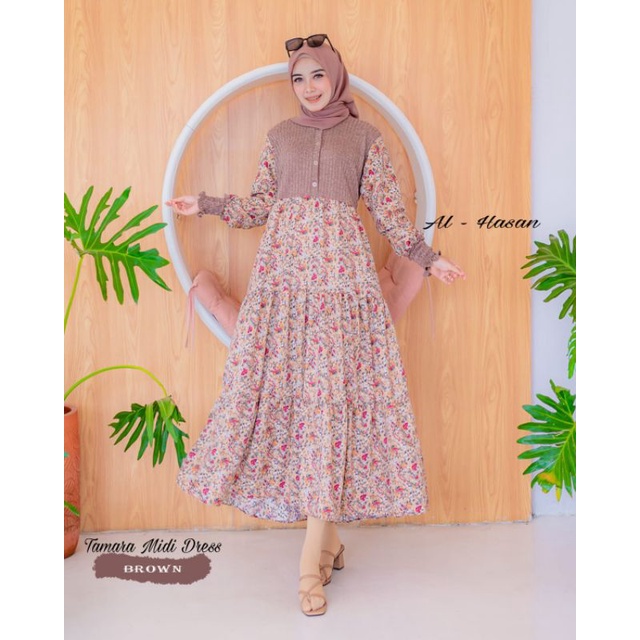 [BARU] TAMARA MIDI DRESS ORI AL-HASAN/MAZAYA MAXY ORI AL-HASAN/MIDI DRESS TERBARU 2022