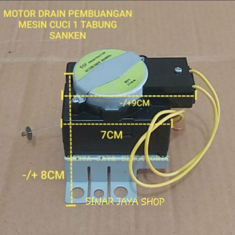 DRAIN MOTOR MESIN CUCI SANKEN / MOTOR DRAIN SANKEN