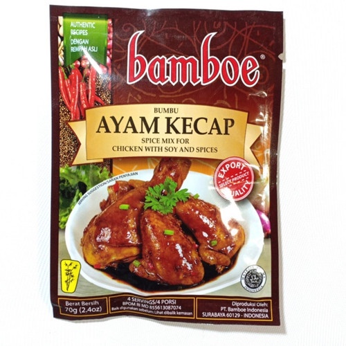 

Bamboe Bumbu Dapur Ayam Kecap Instant 70 gr