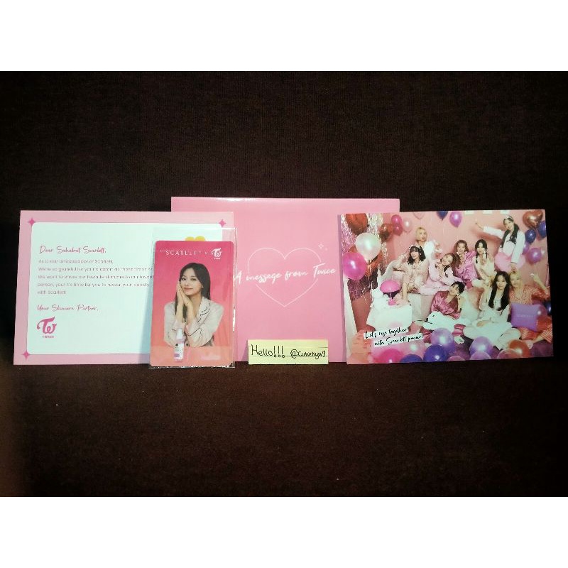 Twice Scarlett Photocard Tzuyu Momo Mina Twice Scarlett Sealed