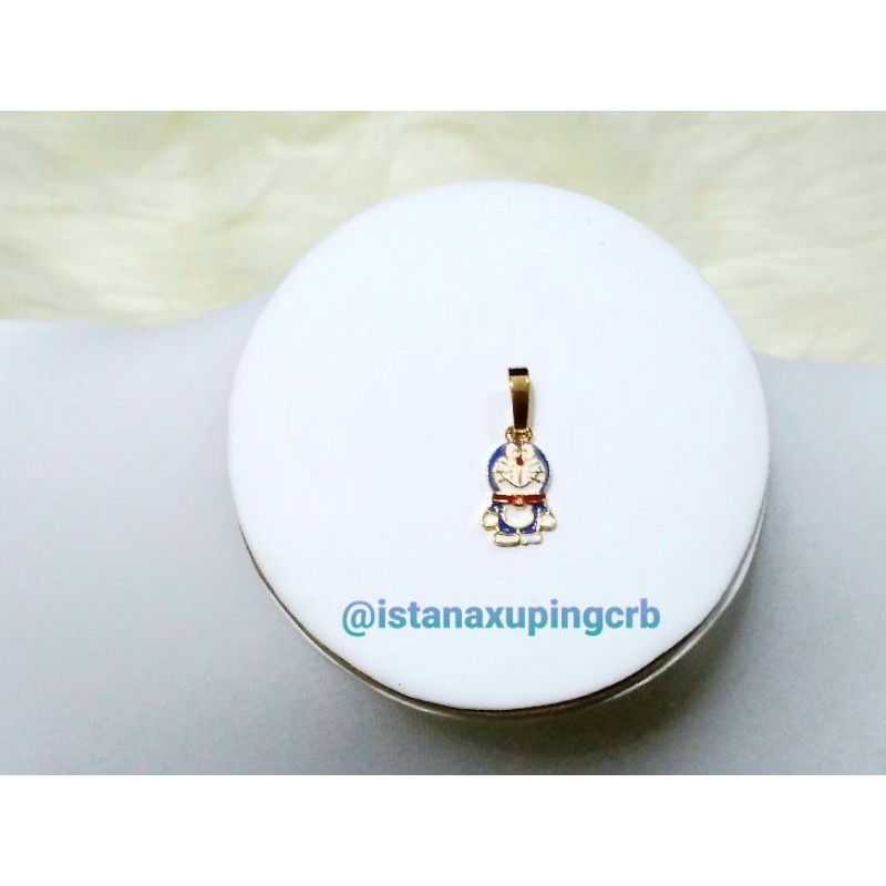 Liontin Anak Doraemon Xuping Asli Lapis Emas 18 Karat