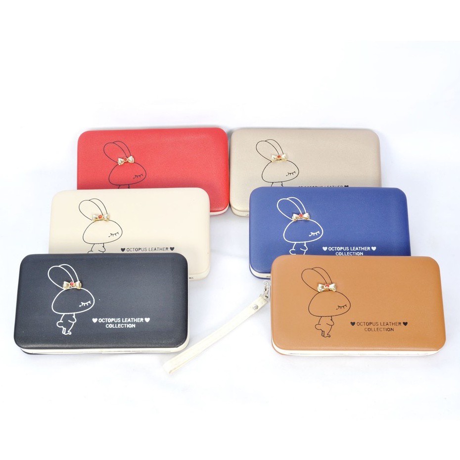 Dompet Box Variasi Rabbit 3D Tape Wanita Import 1517-10