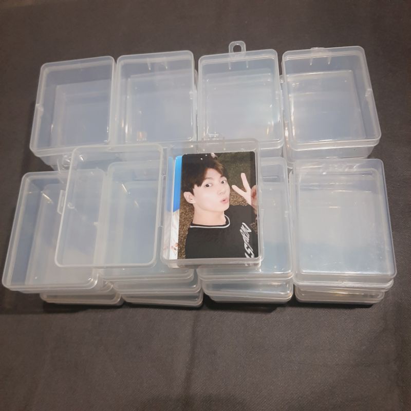 BOX ATAU KOTAK PLASTIK PHOTOCARD SANGAT TEBAL (BAHAN PACKING ATAU TEMPAT KOLEKSI)