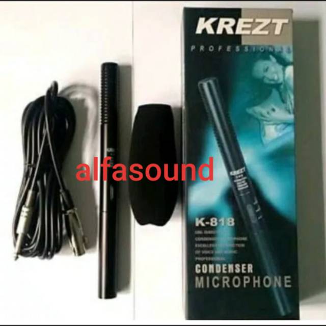 MIC KONDENSOR KREZT K 818 CONDENSOR MICROPHONE KREZT K818 SHOOTING K-818