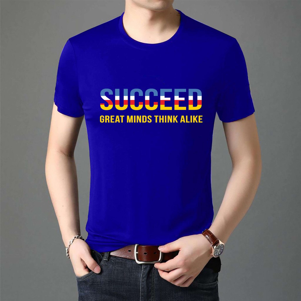 BS/COD/BAJU KAOS TANGAN PENDEK SUCCEED/PRIA/REALPICTURE