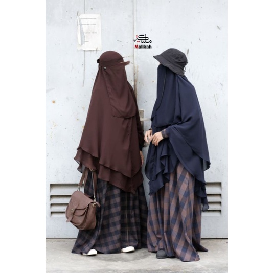 KHIMAR CHIFFON DOUBLE LAYER by MALIKAH