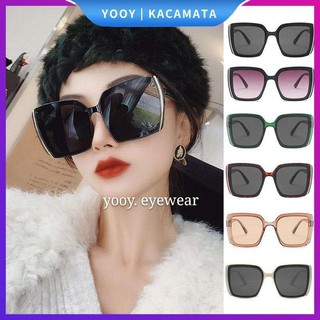 2021 Kacamata Hitam Pria  Wanita Gaya  Korea Retro  Bentuk 