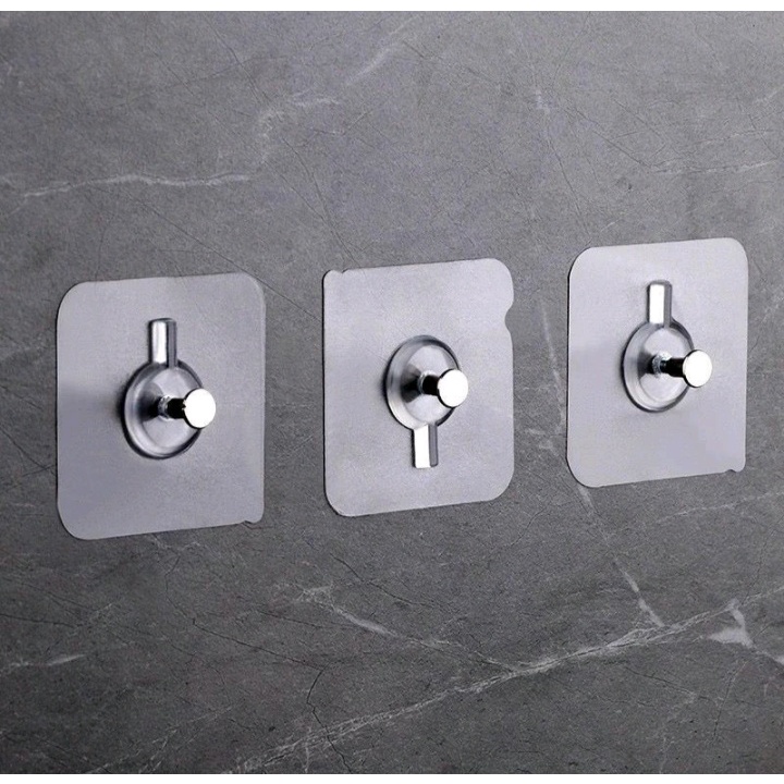 Tempelan Hook Paku / Gantungan Tempelan Dinding Ajaib Tanpa Bor