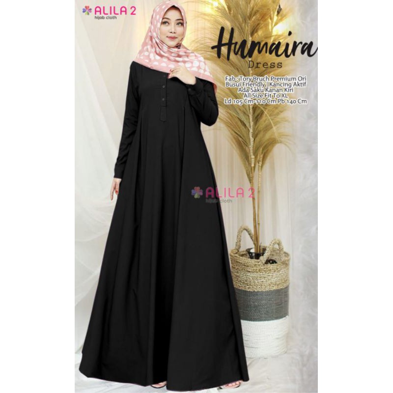 Gamis Kekinian Humaira Dress Gamis Ori Dress Panjang