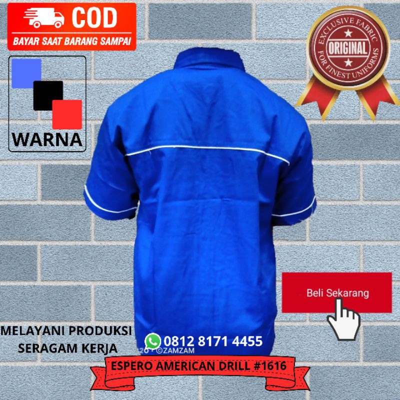 KEMEJA LENGAN PENDEK SAFETY LAPANGAN TEHNIK BAJU SAFETY BAJU PROYEK BAJU KANTOR BAJU LAPANGAN