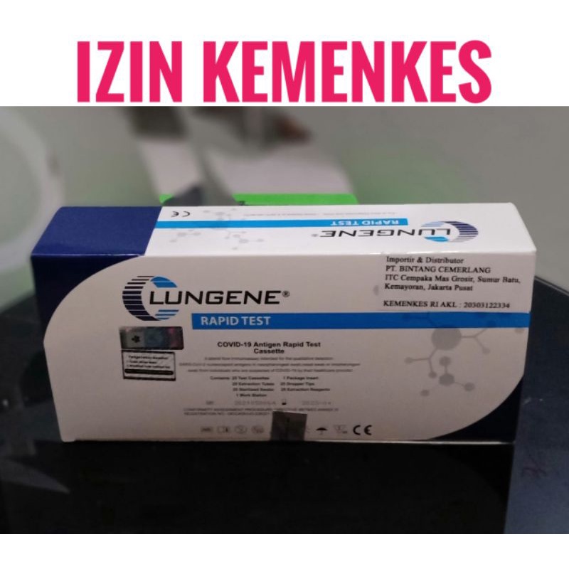 Alat swab test lungene clungene 100% ORIGINAL IZIN KEMENKES