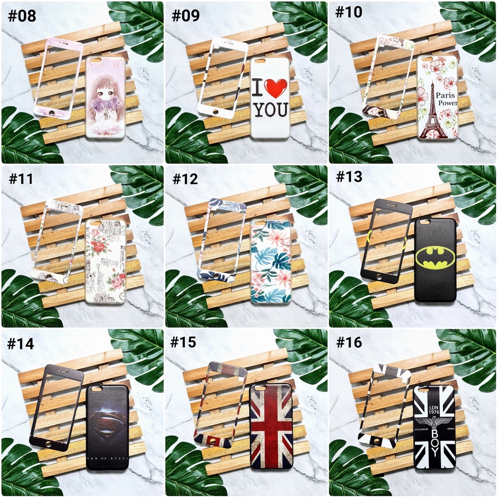 [ BUY 1 GET 1 FREE ] AMC - IPHONE X XS 5 5S 5G 6 6S 6G 6 PLUS 6S PLUS 6G PLUS 7G 8G SE 2020 7 PLUS 8 PLUS | Soft Case + Tempered Glass Motif Cartoon