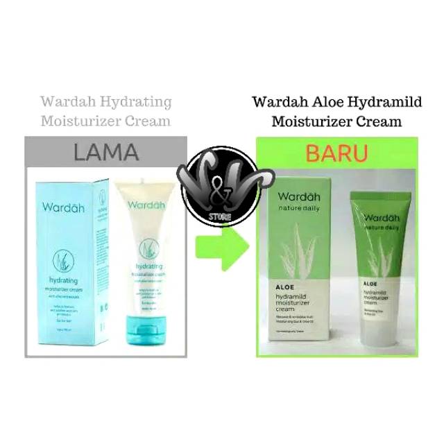 WARDAH NATURE DAILY HYDRAMILD MOISTURIZER CREAM 40ML/ WARDAH/ WARDAH ALOE VERA / WARDAH NATURE DAILY