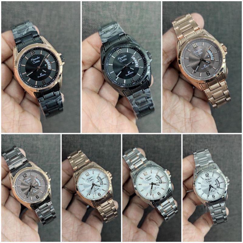 JAM TANGAN WANITA ALEXANDRE CHRISTIE 8289 NEW AC8289 STAINLESS STEEL ORIGINAL