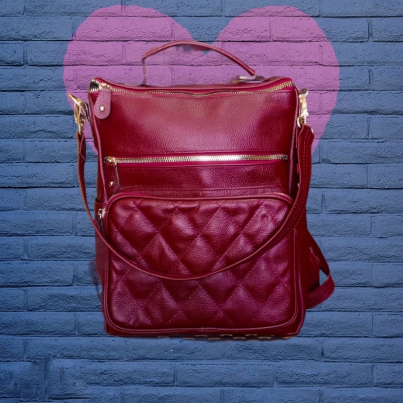 Tas Ransel Wanita Kulit Garut Size L