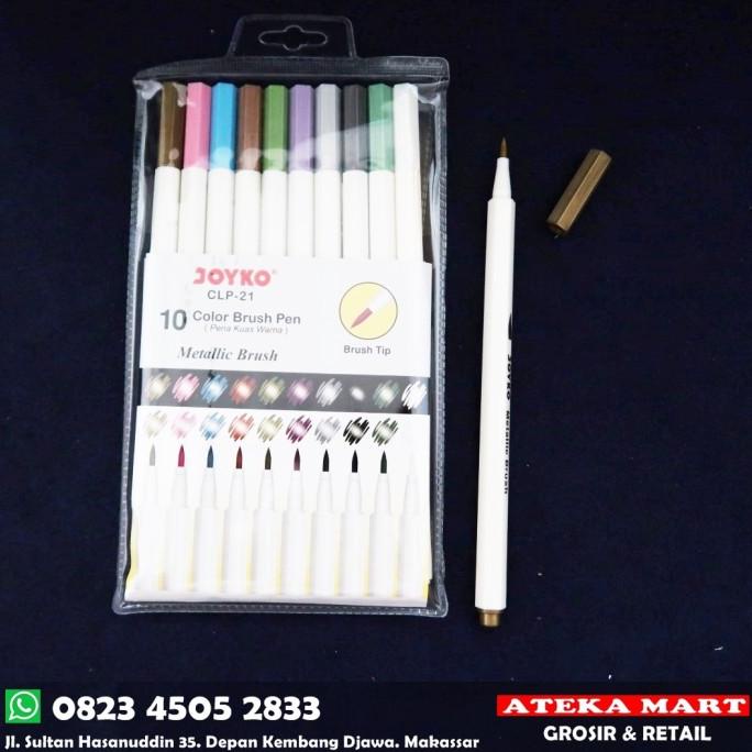 

(BISA COD) JOYKO METALLIC BRUSH CLP-21 KOMPLIT Kode 1276