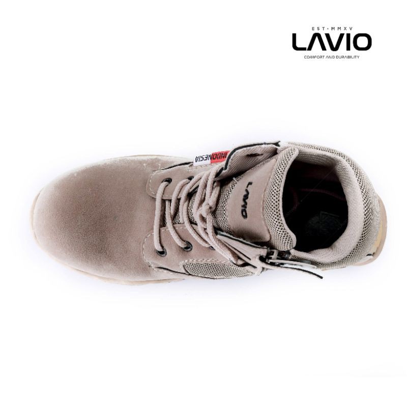 Lavio DNS Low Sepatu Safety Boots Hiking Pria Sol Karet Lentur Anti Slip