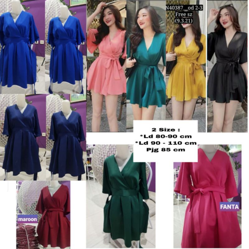 9321 Dress Import Scuba Party Office Anggun Seksi Mewah Korean Look