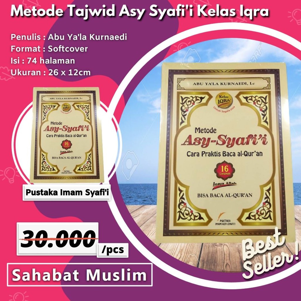 Buku Metode Asy Syafii Kelas Iqro - Buku Praktis Belajar Iqra Tajwid Edisi Penyempurnaan