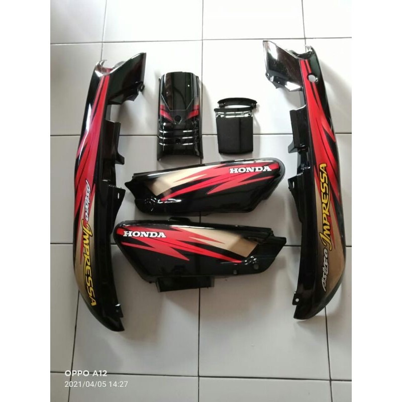 Cover Body honda Astrea Grand Bodi Grand Body honda grand sabit / Body Legenda merah impressia