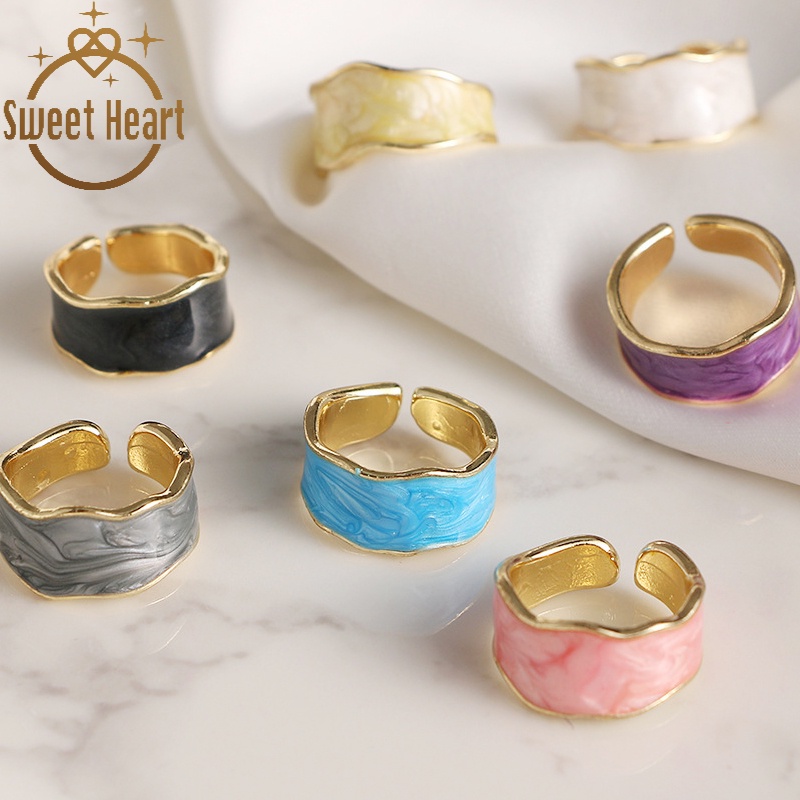 Opening Adjustable Ring Fashion Popular Alloy Creative New Style Simple and Personalized Street Photography Sweet Heart Jewelry